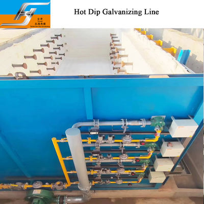 Hot Dip Galvanizing Furnace with High Velocity Pulse Fired Burner, PLC-Controlled Temperature Regulation, and Multi-Stage Waste Heat Recovery