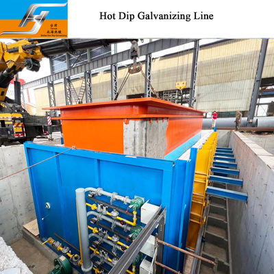 Hot Dip Galvanizing Furnace with High Velocity Pulse Fired Burner, PLC-Controlled Temperature Regulation, and Multi-Stage Waste Heat Recovery