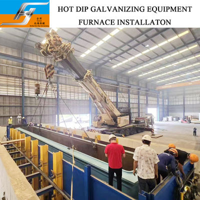 Hot Dip Galvanizing Furnace with High Velocity Pulse Fired Burner, PLC-Controlled Temperature Regulation, and Multi-Stage Waste Heat Recovery